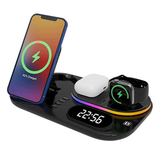4 in 1 wireless charger - Digital orientation and integrated night light