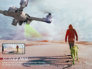 Quadricottero radio controlled with 1080p Full HD video camera with 120 ° angle