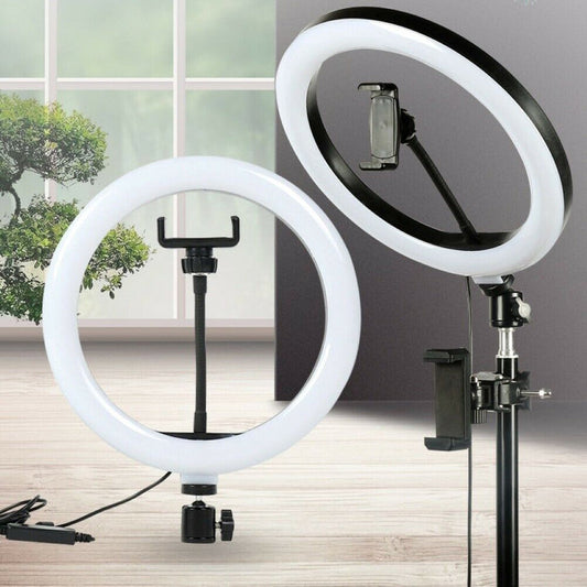 Ring Light LED con Cavalletto e Supporto Smartphone