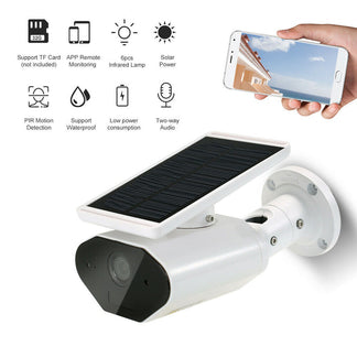 Telecamera di sorveglianza per sicurezza WiFi 1080p  a batteria solare e visione notturna