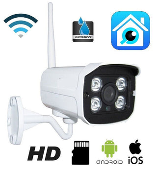 Telecamera IP WiFi da Esterno – P2P, IR, Slot SD, Wireless