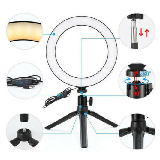 Selfie Ring Light with Bluetooth Remote for Smartphone