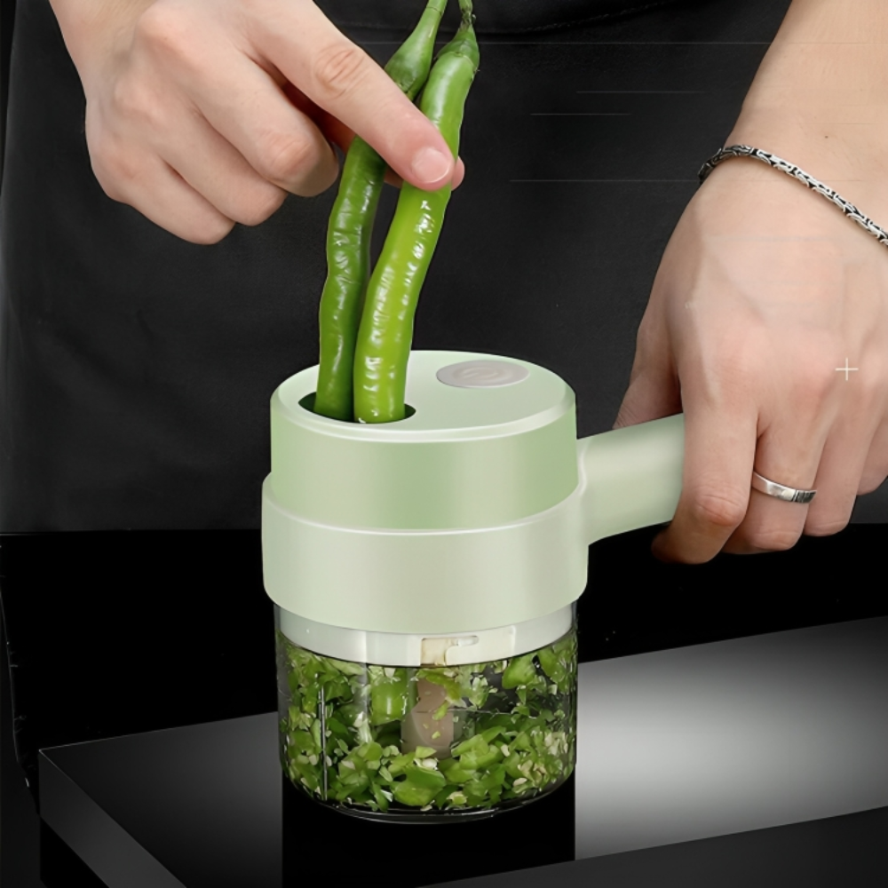 Tagliaverdure elettrico 4 in 1™ | Rivoluzione in cucina per gli amanti della buona cucina