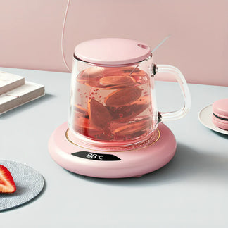 <tc>Electric mug warmer with digital display</tc>