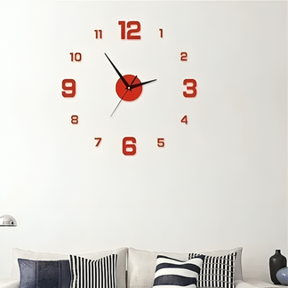 Orologio da Parete 3D Senza Cornice™ | Orologio LED Moderno con Display Luminoso