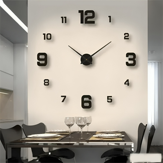 Orologio da Parete 3D Senza Cornice™ | Orologio LED Moderno con Display Luminoso