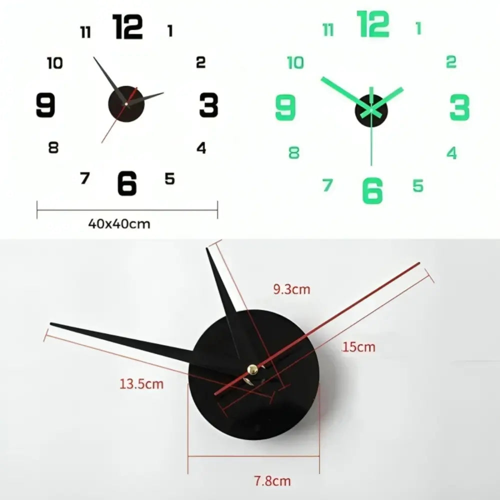 Orologio da Parete 3D Senza Cornice™ | Orologio LED Moderno con Display Luminoso MigliorPrezzi.com