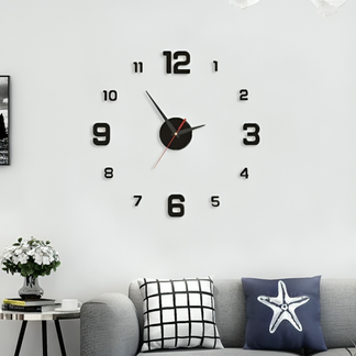 Orologio da Parete 3D Senza Cornice™ | Orologio LED Moderno con Display Luminoso
