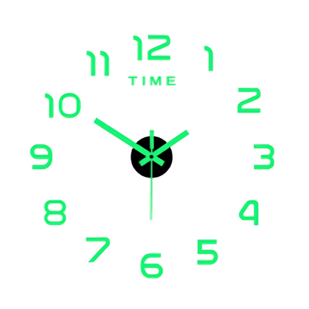 Orologio da Parete 3D Senza Cornice™ | Orologio LED Moderno con Display Luminoso