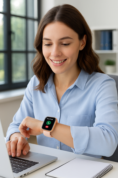 Smartwatch sportivo multifunzionale con chiamate e musica
