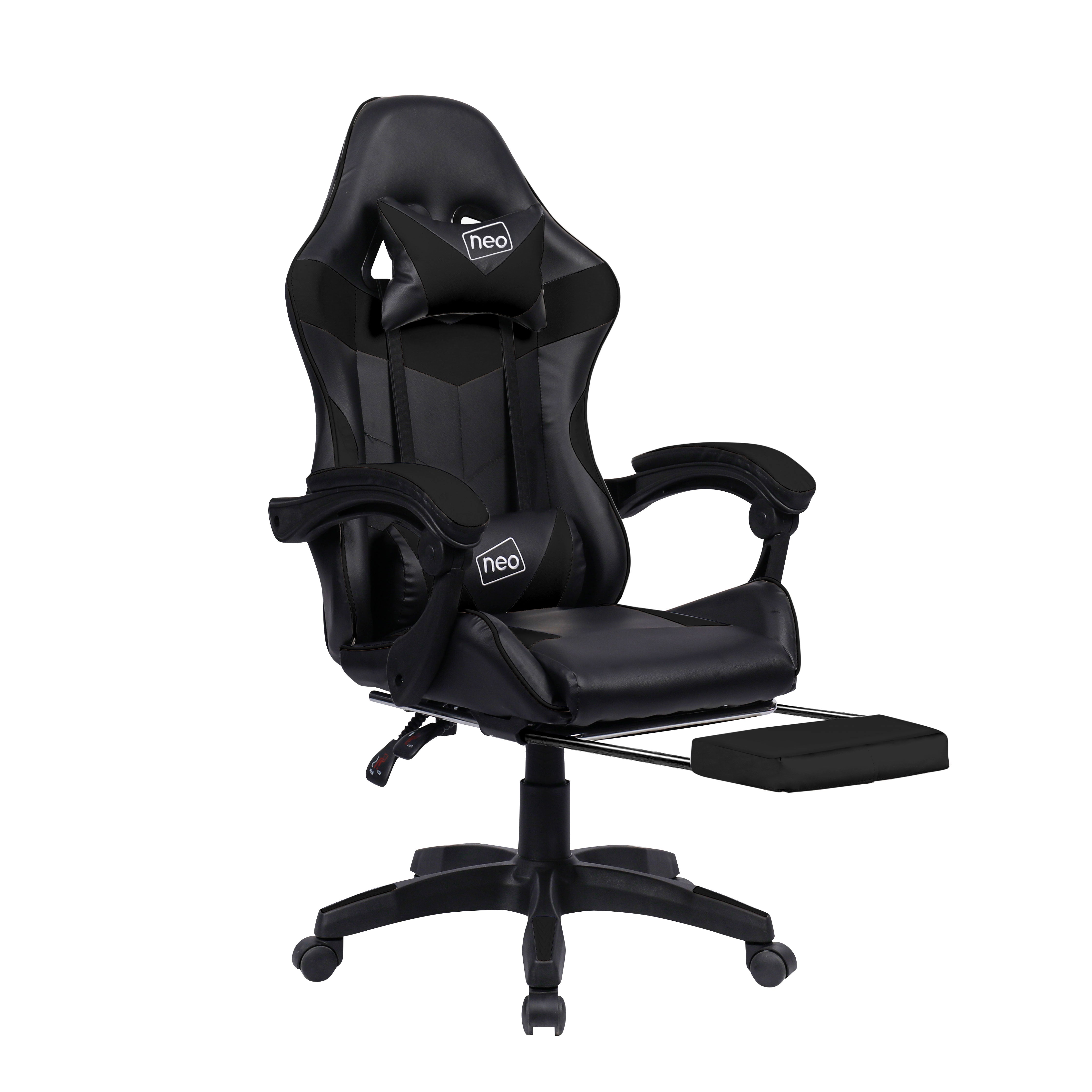 Sedia da Ufficio e Gaming Reclinabile con Supporto Ergonomico e Poggiapiedi