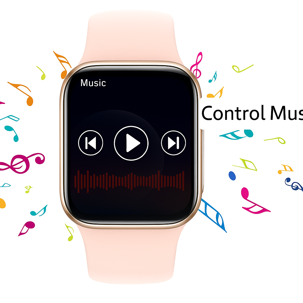 Smartwatch sportivo multifunzionale con chiamate e musica